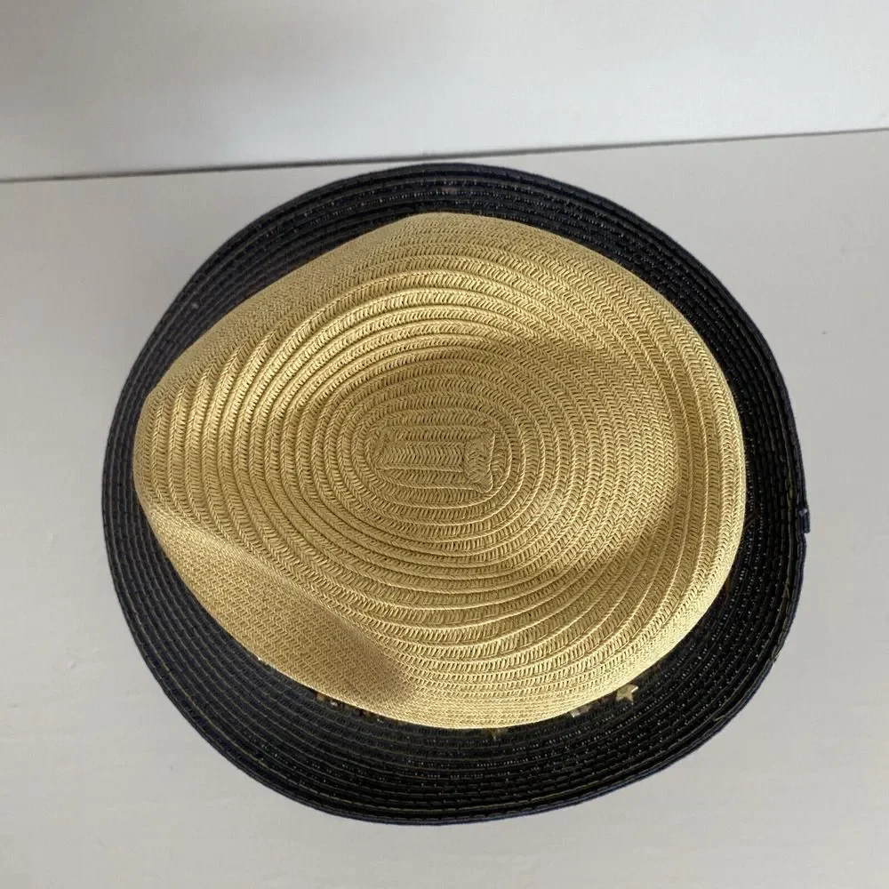 San Diego‎ Hat Co Women Fedora Ultrabraid Color block Brim Star Trim Adjustable